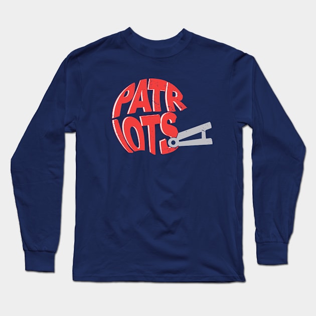 Pats Helmet Long Sleeve T-Shirt by LikeMindedDesigns